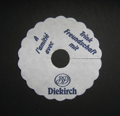 DIEKIRCH PILS DOILY Beer Mat Coaster Beer Luxembourg NEW RARE V2