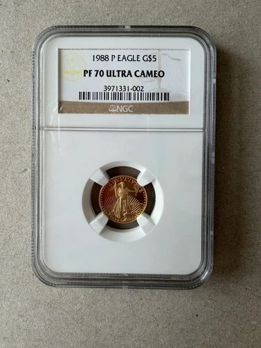 1988 American Gold Eagle 1/10 oz — photo from the most recent tracked eBay sale