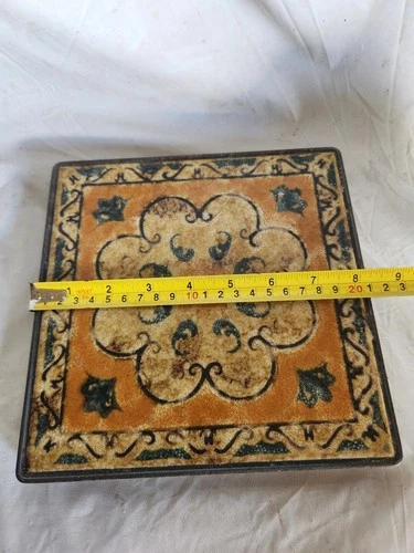 Vintage Mirasol Ceramic Tile Trivet Cork Back Italian Art Hot Plate Monterey CA image 15