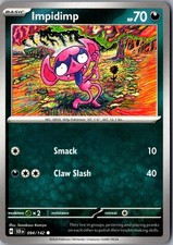 Carta Pokemon Impidimp 094/142 Corona Stellare Comune Giocata Leggermente TCG Singola