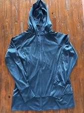 Mondetta Full Zip Hoodie Women s Large Blue Performance Athletic Jacket 107501