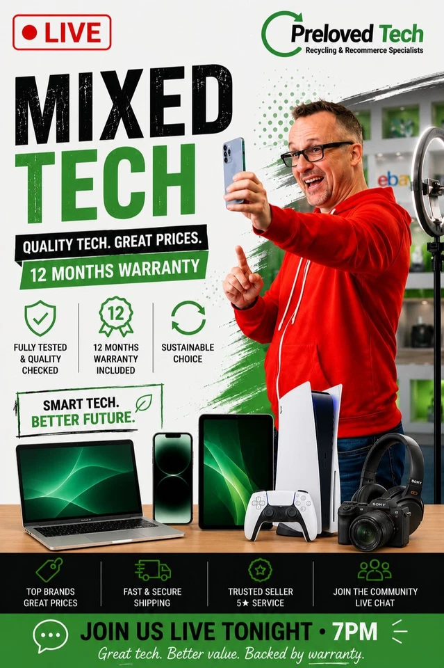 Mixed Tech | £1 Starts 60sec Auctions | Mobiles, Laptops, Tablets + More