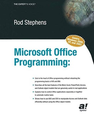 Microsoft Office Programming: - GOOD