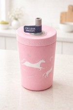 ZAK Kids Pink Unicorn Water Tumbler with Built In Straw 12oz