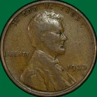 1933 Lincoln Wheat Cent Very Fine VF Coin #34994
