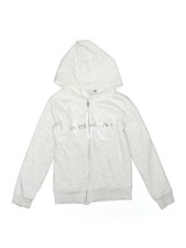 CALVIN KLEIN JEANS Girls Silver Zip Up Hoodie 7