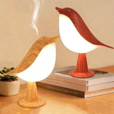 2-Pack Cute Bird Touch Lamp, Cordless USB 3-Way Dimmable Bedside Desk Lamp