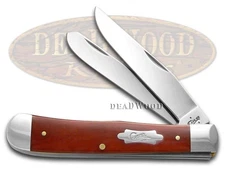 Case xx Knives Trapper Smooth Cherry Red Bone Stainless Pocket Knife 18810