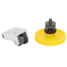 3D Printer Hardened Steel Extruder Gear Assembly With Aluminum Handle For