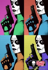 La Muerta: Harrigan Pop Art Metallicard