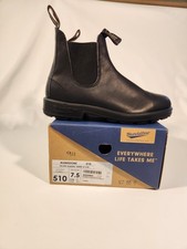 BLUNDSTONE 510 Sz 7.5/8.5 WATER-RESISTANT LEATHER UNISEX CHELSEA BOOTS All BLACK