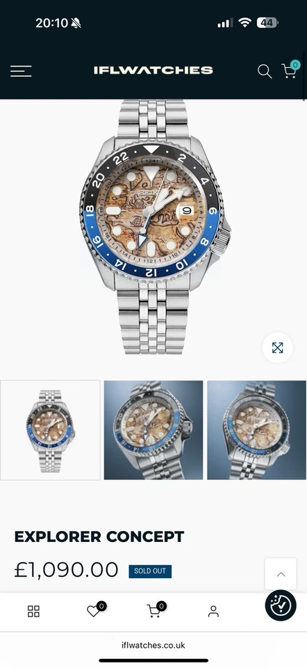 IFL WATCHES SEIKO EXPLORER CONCEPT BNWT - RRP £1090 - UNWORN - LTD EDITION 200 - Image 4 of 4