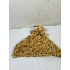 Sumersault Teddy Bear Security Blanket Lovey Tan Rosebud Faux Fur Kids