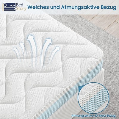  H3&H4 H5-H6 Hart Topper Gel Kaltschaum Matratzenauflage 90 140 160x200 180x200