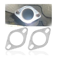 2PCS Car Exhaust Gasket, Ultra Seal 2-Bolt 2.5-Inch Exhaust Flange Gasket Sta...