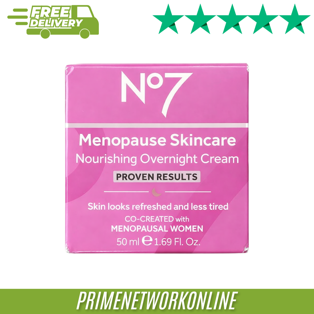 No7 Menopause Nourishing Overnight Cream – 50ml 100% ORIGINAL ⭐⭐⭐⭐⭐
