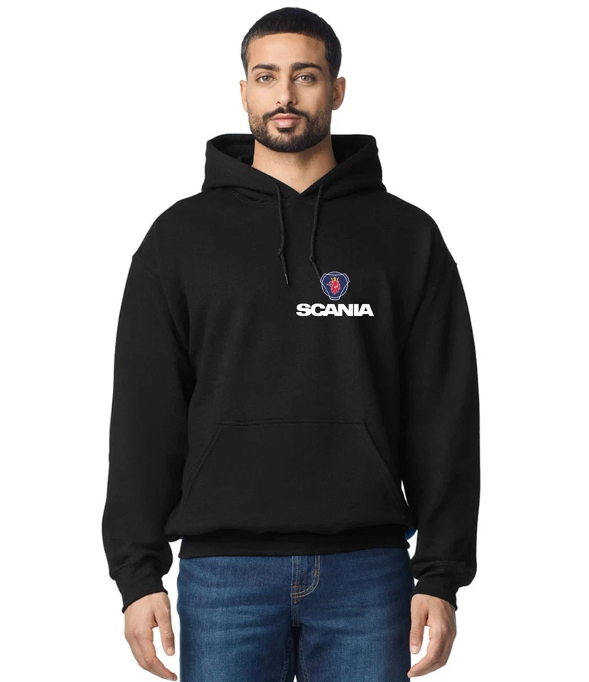 Sweat à capuche Scania Heavyweight imprimé devant et dos - Photo 2/3