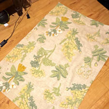 Dunelm Marsh Botanical Rug 120x180cm Green/Beige Floral 100% Wool