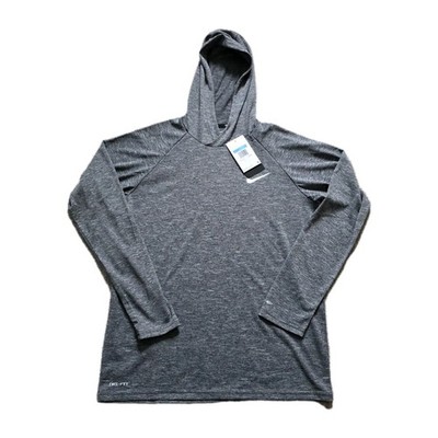Nike Swim Dri-FIT UPF 40+ Hooded Long Sleeve Sun Hoodie Gray M New With Tags 