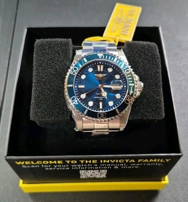 30019-Invicta Pro Diver Men s Watch-43mm, Steel, Blue- Not Available On Website