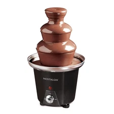 Nostalgia CFF965 24 Oz 3 Tier Stainless Steel Chocolate Fondue Fountain, Black