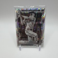 2021 Bowman Draft Chrome Colton Cowser 1st Black & White Raywave - Orioles
