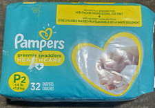 Pampers Preemie Swaddlers Healthcare P2 Diapers 4 lb, 32 Count
