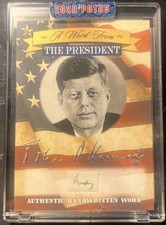 John F. Kennedy 2020 POTUS A Word From The President Handwritten Word