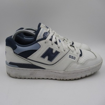 New Balance 550 White Navy Blue Sneakers BBW550DY Womens 10 Mens 8.5