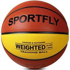 Basketball Weighted 1.3kg Auxiliary Heavy Ball 3lbs Size 7 for Indoor and Out...