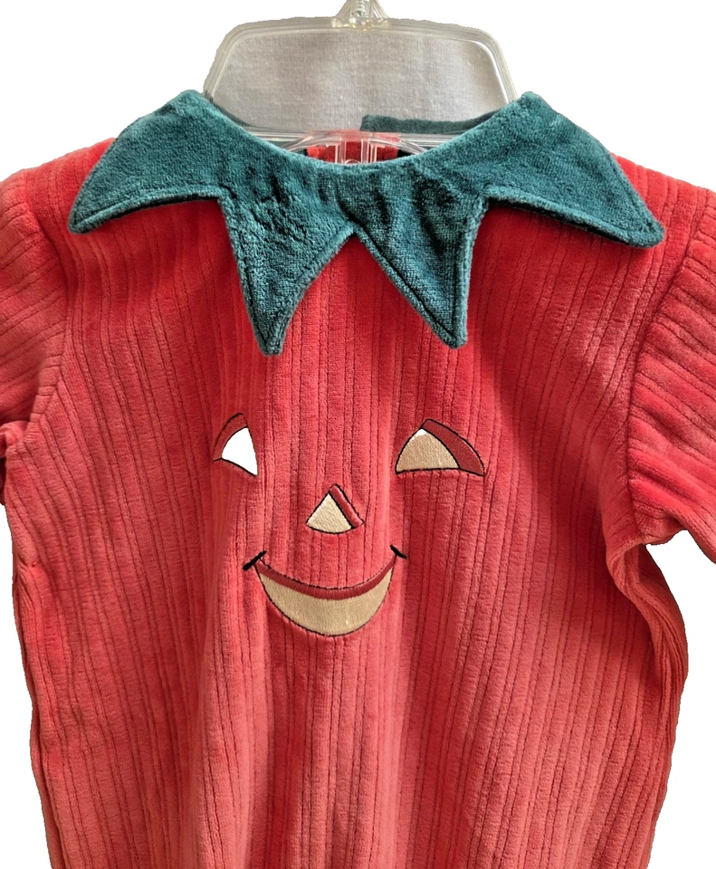 Disfraz de Calabaza Halloween Terciopelo "Little Me" 9 Meses Lavado/Secado a Máquina NUEVO Foto 2 de 4