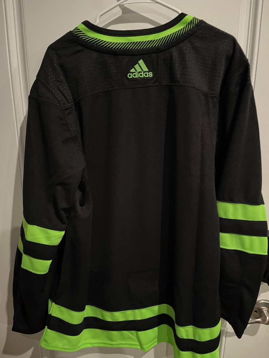 Adidas Dallas Stars Blackout Alternate Jersey Fight Strap