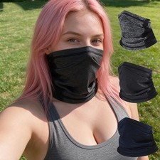 Outdoor Cooling Breathable Mesh Neck Gaiter, Sun Face Cover for Hiking Cycling