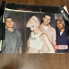 Authentic Original 1997 No Doubt Poster 22x33” Rare Vintage