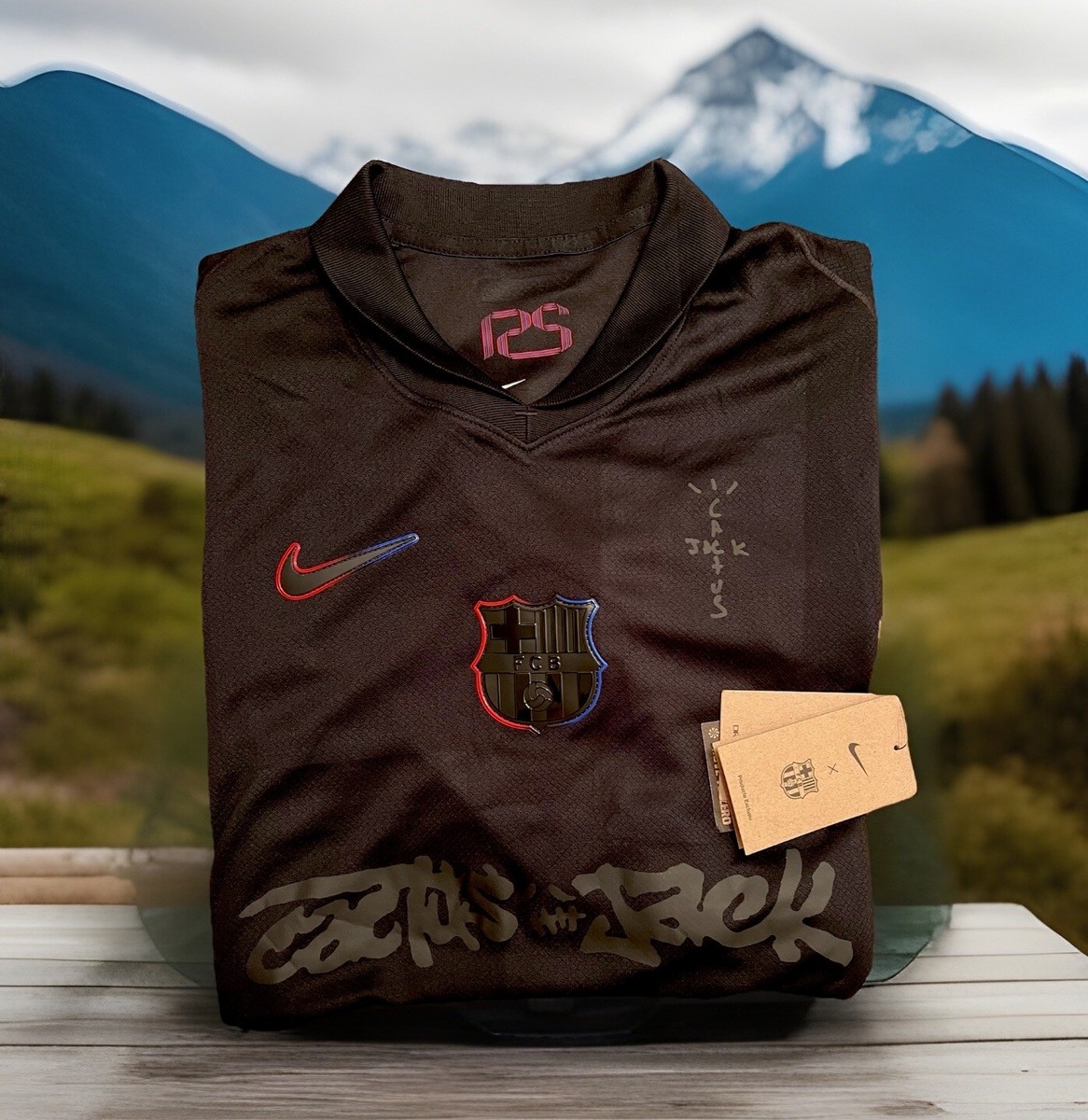 NIKE FC Barcelona X Cactus Jack Away Match Jersey | Travis