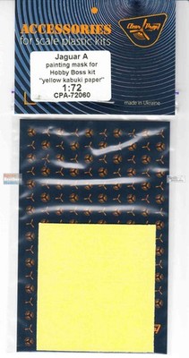CLPCPA72060A 1:72 Clear Prop Models Jaguar A Paint Mask Set (HBS kit)
