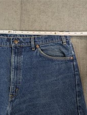 Vintage Levis 505 Orange Tab Jeans Mens 38x34 36x34 USA Made 90s Straight Leg