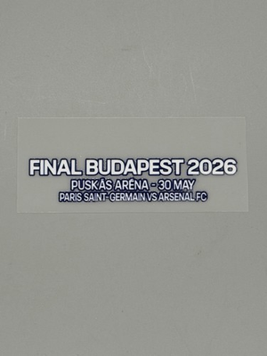 #ad 2026 PSG UEFA Champions League FINAL BUDAPEST Player Issue Match Details Patch $8.85