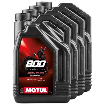 Motoröl Motul 2T synthetisch 800 Factory Line Offroad Racing 4 X 4 Liter API TC