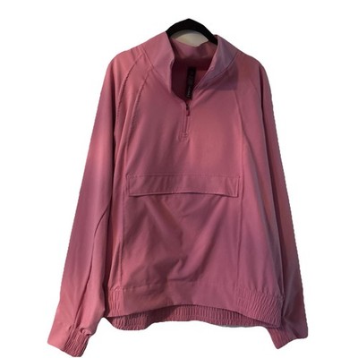 NWT Yoga  Body Action Design Popover Jacket N  Pink Style 1655214 Size XL