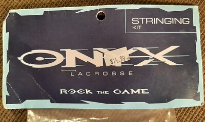 ONYX Lacrosse Hard Mesh Stringing Kit -New Sealed Wine Hard Mesh Kit Free S&H 