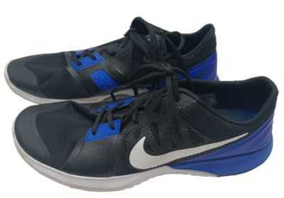 Nike FS Lite TR Trainer Men's Size 12 Black Blue Training Lightweight 807113-005