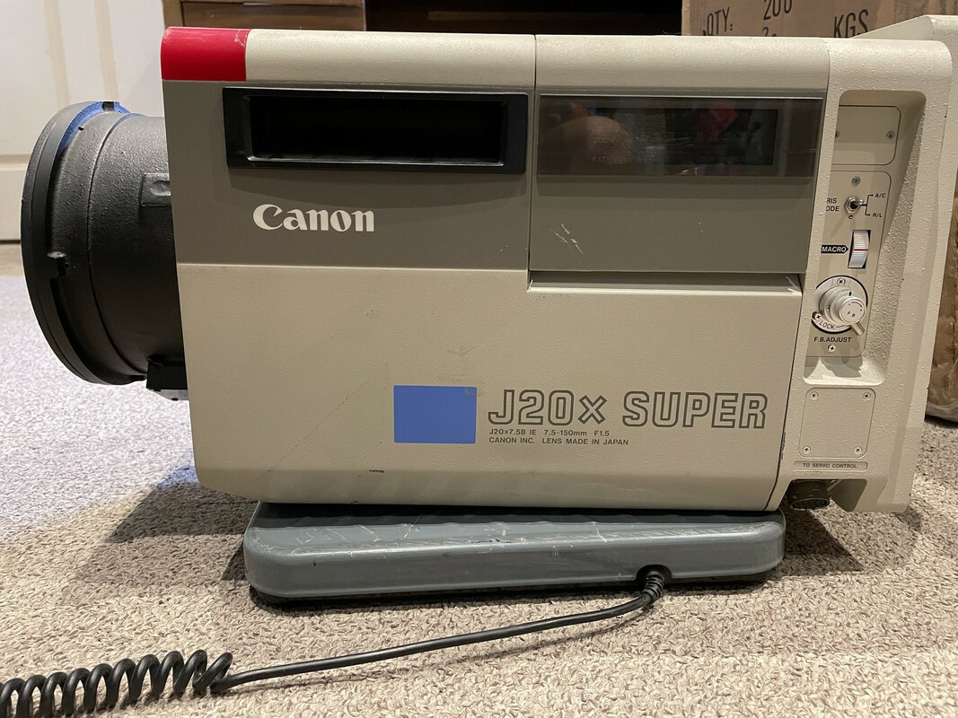 CANON J20X SUPER BOX LENS J20x7.5B IE 7.5-150mm F 1.5 | eBay