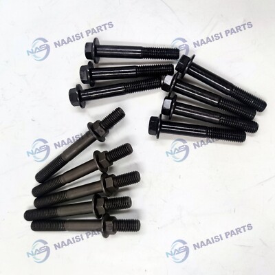 New 12X Exhaust Manifold Bolts Studs For Dodge Ram 5.9 6.7 Cummins 03-19 3944655
