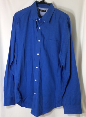 royal blue slim fit dress shirt Royal Oxford Blue Dress Shirt No Pocket / Standard Buttons