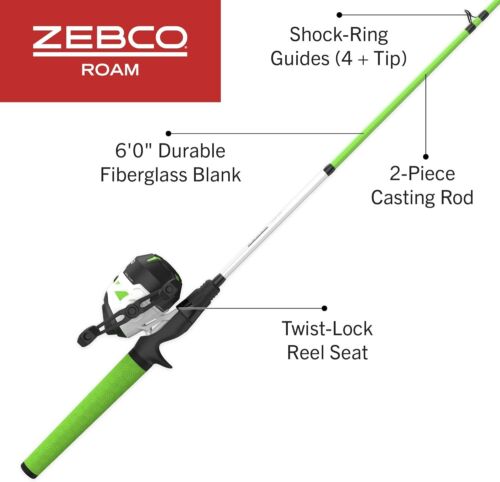 ComfortGrip 6-Foot Fiberglass Fishing Rod & Reel Combo - Effortless Fishing Gear - Picture 4 of 11