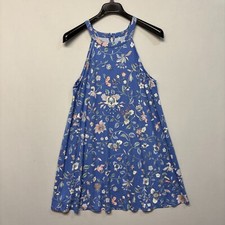 Ann Taylor LOFT Women Sleeveless Mini Floral Swing Dress Size Large M293 -16