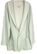 Koolaburra Ugg Slub French Terry Cardigan 1x Green Open Front A392726 Women Zi5