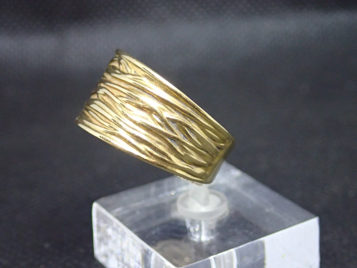 Bague froissée or jaune new arrivals