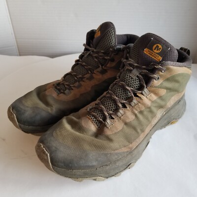 Merrell Shoes Mens Size 12 Moab Speed Mid GTX Athletic Sneaker Brown